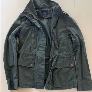 hunter green utility jacket